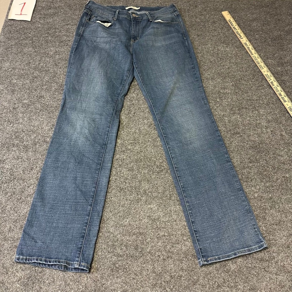 Levi's Jeans Womens Size 12 Blue 505 Straight Leg Viscose Blend Medium Wash